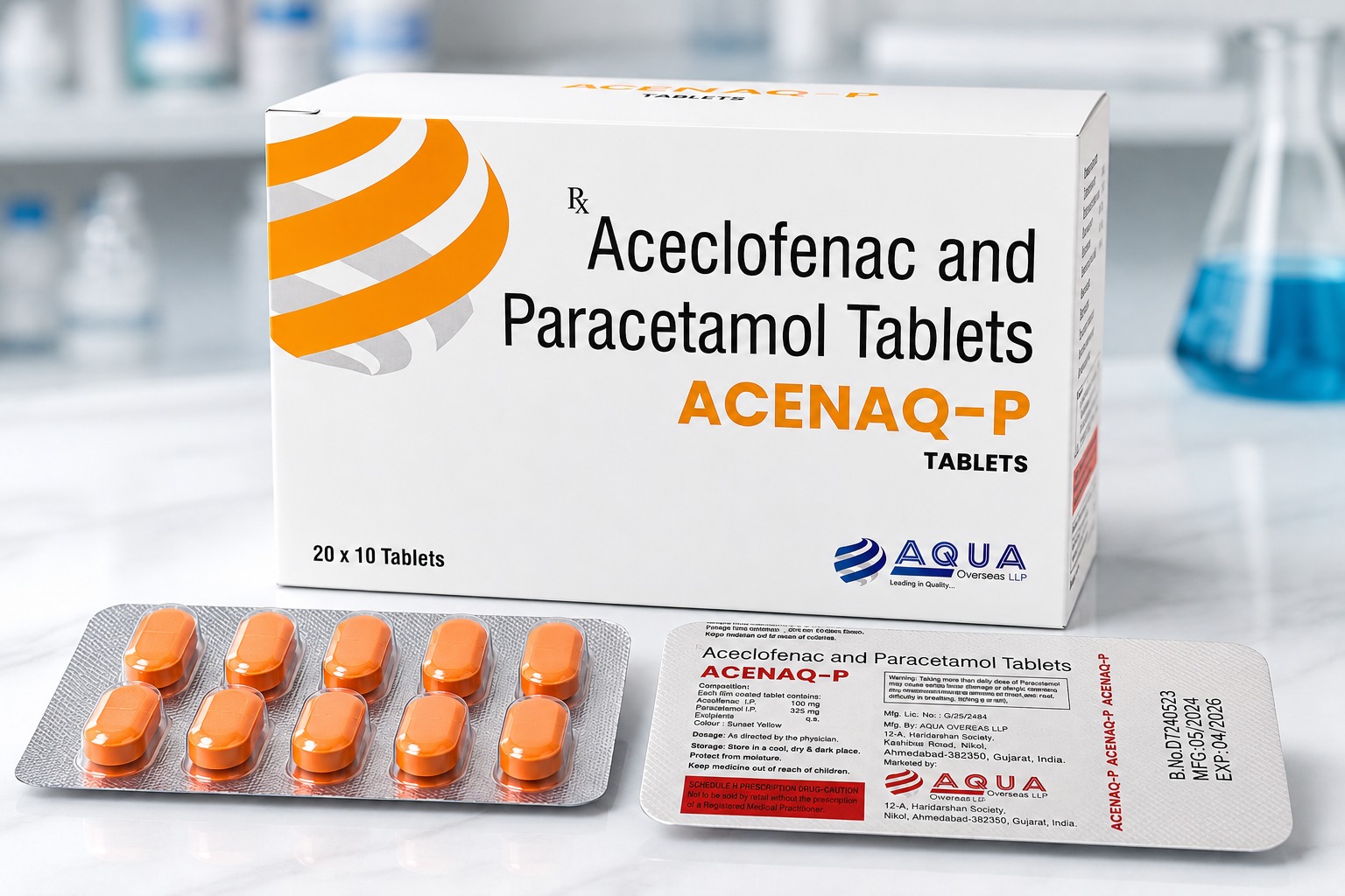 Aceclofenac & Paracetamol Tablet