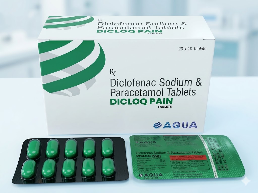 Diclofenac sodium & Paracetamol Tablet